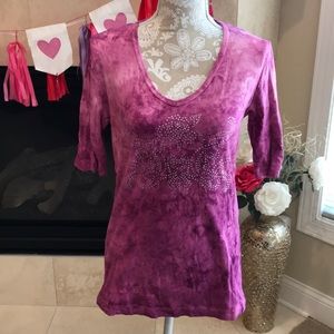 Embellished tie Dye Shirt